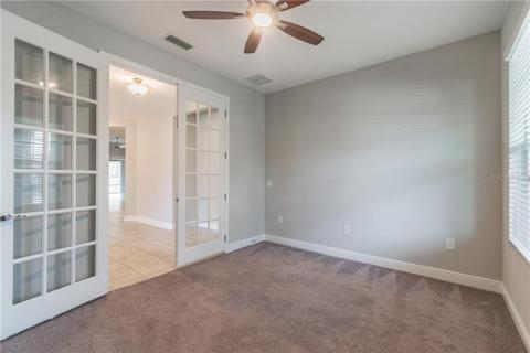 Perfect space for an office! Close the french doors for privacy and enjoy the natural light!