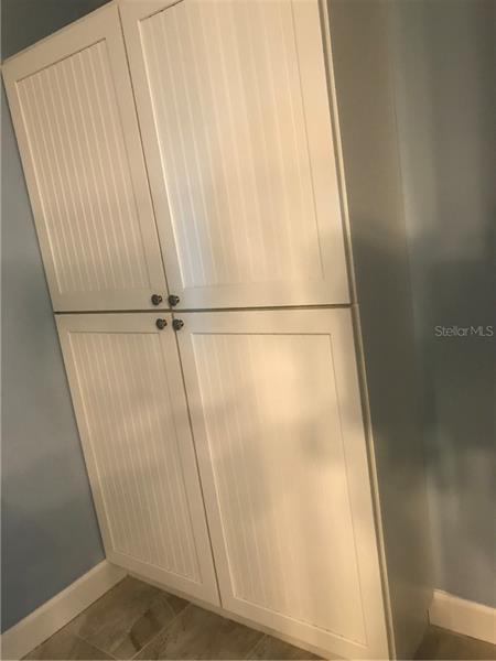 Closet in Shower area.