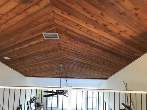 You will ooh and ahh over the Beautiful wood cathedral ceiling on the 2nd floor