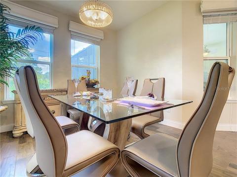 Spacious breakfast area