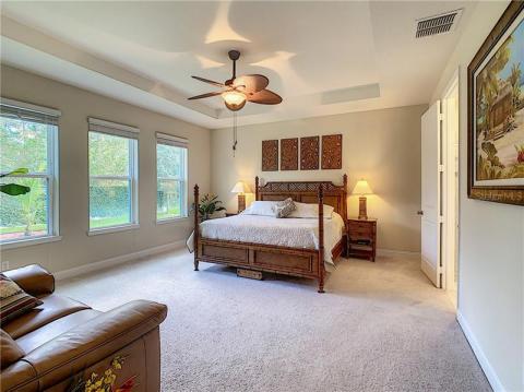 Spacious master suite