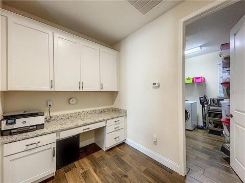 Office and Laundry room area