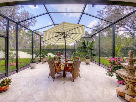 Additional screened enclosed area