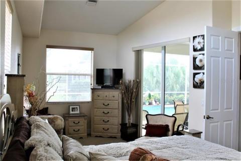 View the pool from your bed!!