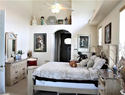 Master suite runs the entire left side of the home