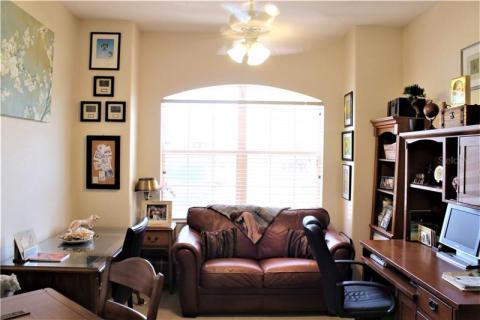 Enter den from living room OR master suite