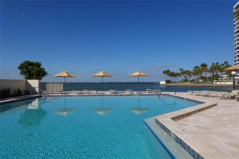 Huge resort-style pool on Sarasota Bay