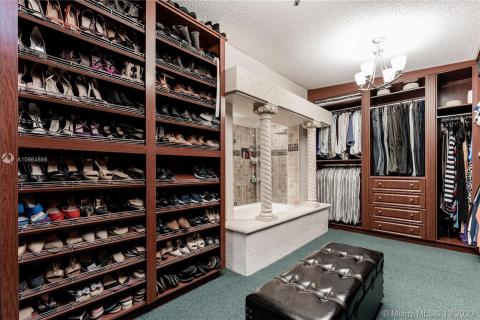 Master walk-in closet
