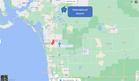 Map of Hunters Ridge access To Internation Airport