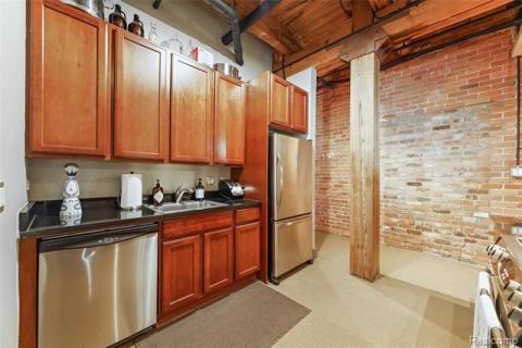 Kitchen Sink, Dishwasher, & Refrigerator
