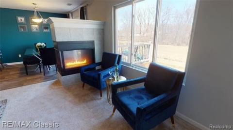 Large windows give a spectacular view