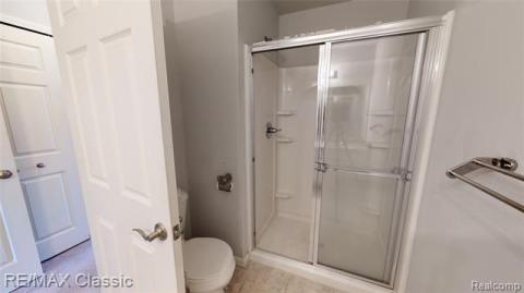 Large walk-in shower