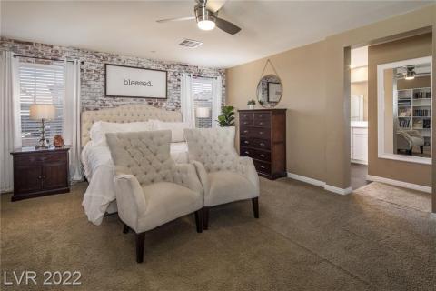 Spacious primary bedroom