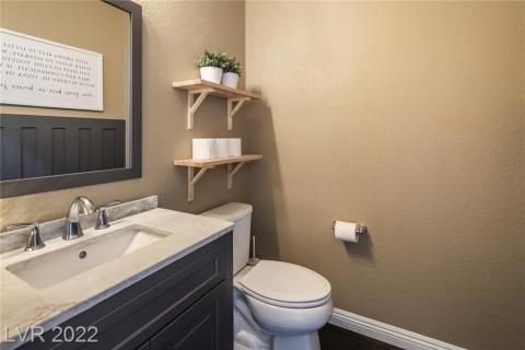 Half bathroom downstairs