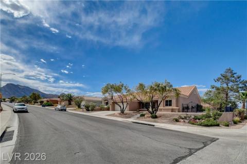 This desert oasis features a tiled roof home with a private yard and mountain views. This desert oasis features a tiled roof home with a private yard and mountain views.