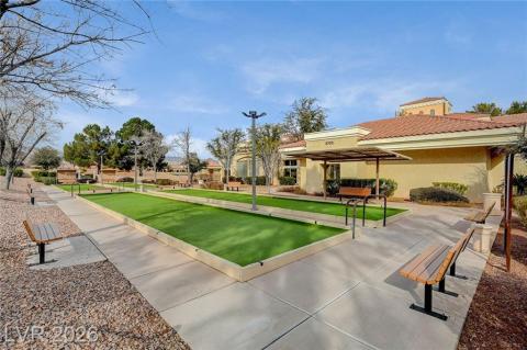 This community amenity offers a relaxing outdoor space with well-maintained bocce ball courts. This community amenity offers a relaxing outdoor space with well-maintained bocce ball courts.