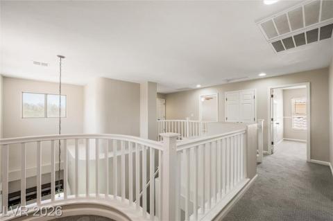 Hallway leading to the upstairs bathroom, 2 large bedrooms and 2nd loft space. Hallway leading to the upstairs bathroom, 2 large bedrooms and 2nd loft space.