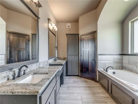 LUXURIOUS MASTER BATH WITH DOUBLE VANITIES