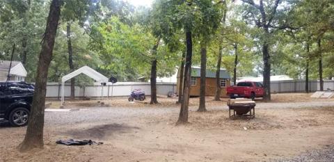back yard area