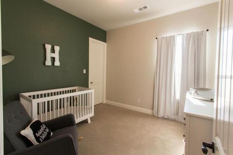 Secondary bedroom with walk in closet