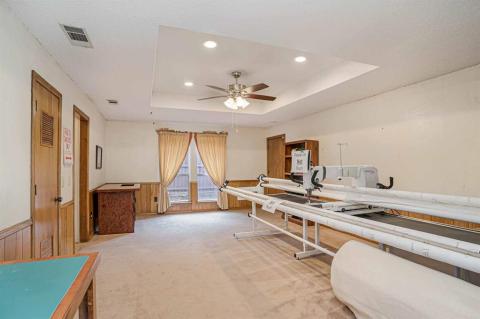 half bath off kitchen and family living areas