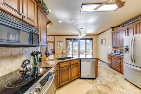 Some appliances have been replaced in recent years.