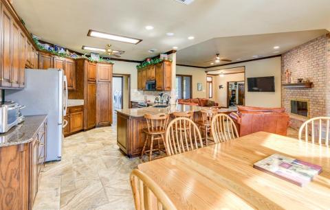 Another view of spacious kitchen.