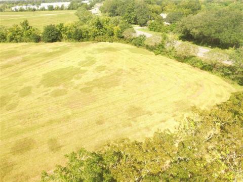 Drone hay field.